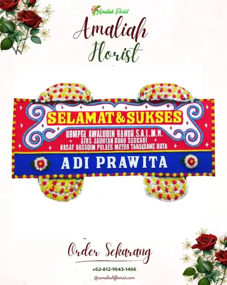 Papan Bunga Ucapan Selamat Tegalampel