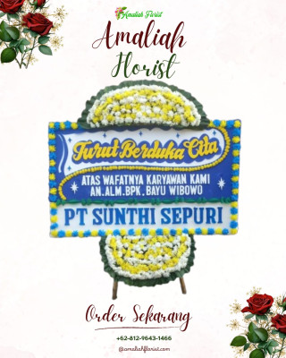 Papan Bunga Duka di Tegalampel